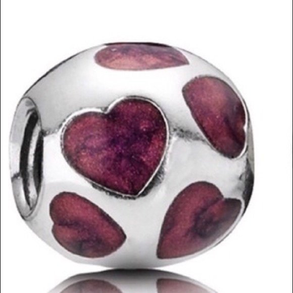Pandora Purple Heart charm - Picture 2 of 2